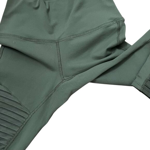 Alo Yoga Women's Hunter Green Moto Pull-on Leggings Size Small‎ - Picture 11 of 12
